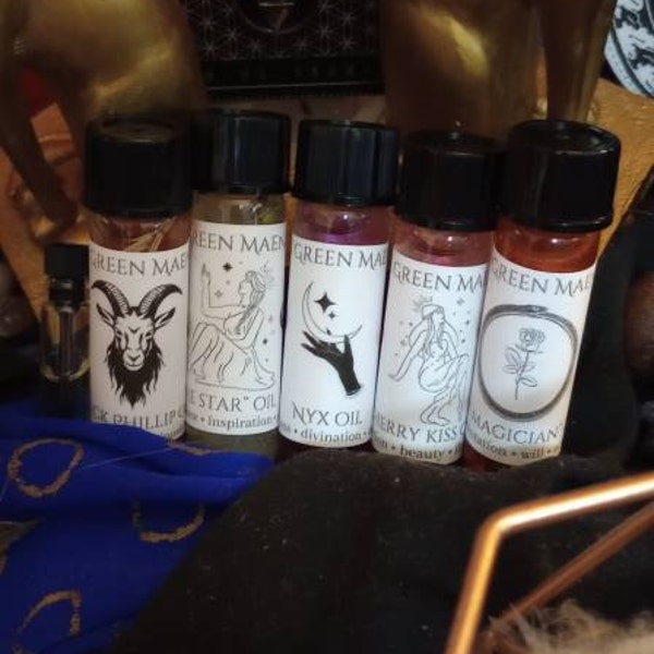 Choose 5 Intention Oils – Ritual Oils, Witchcraft Supplies, Witchy ...