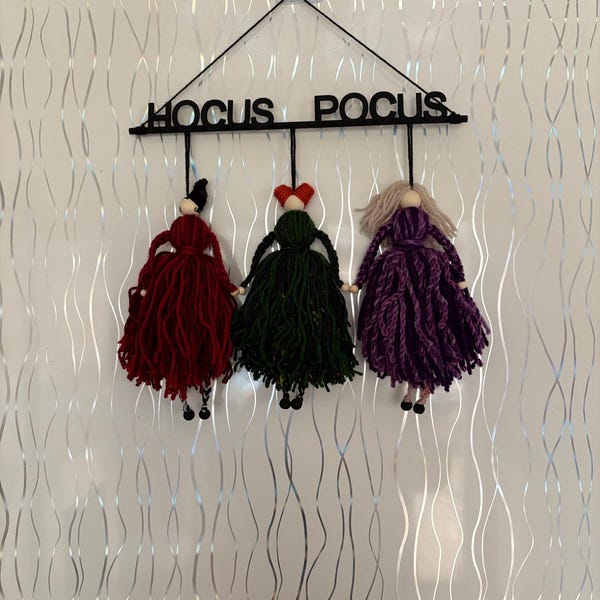 Macrame Hocus Pocus Hocus Pocus Tassel Sandeson Sisters - Etsy