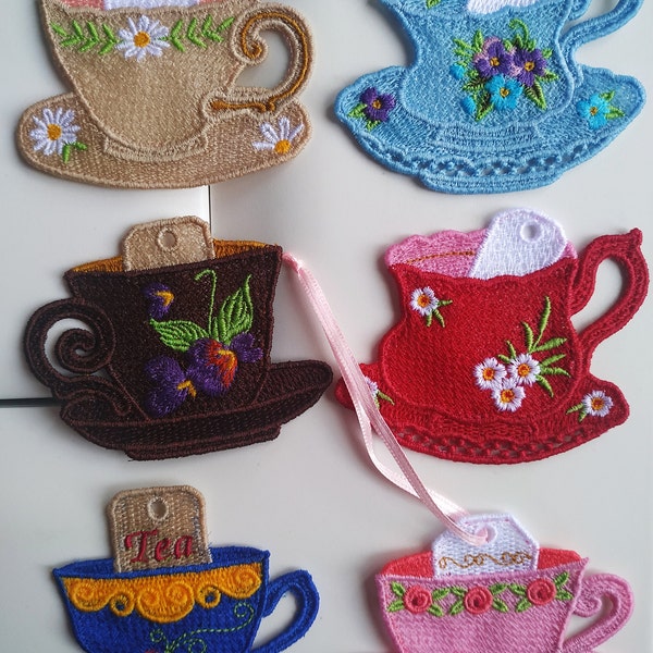 FSL Teacup Free Standing Lace Machine Embroidery Designs Instant ...