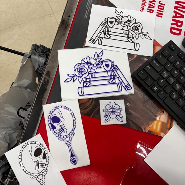 pre-cut-ready-to-use-flash-tattoo-stencils-set-of-4-etsy