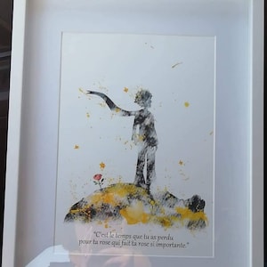 The Little Prince Art Print Watercolor Poster Only With The | Etsy