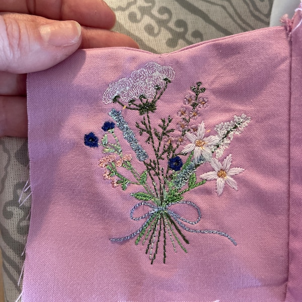 Wild Flower Bouquet Machine Embroidery Design Set, 2 Easter Floral ...