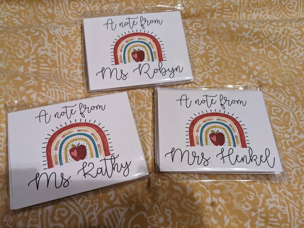 Teacher Card, Stationary Set, End of Year Teacher Gift, Best Friend Gift,