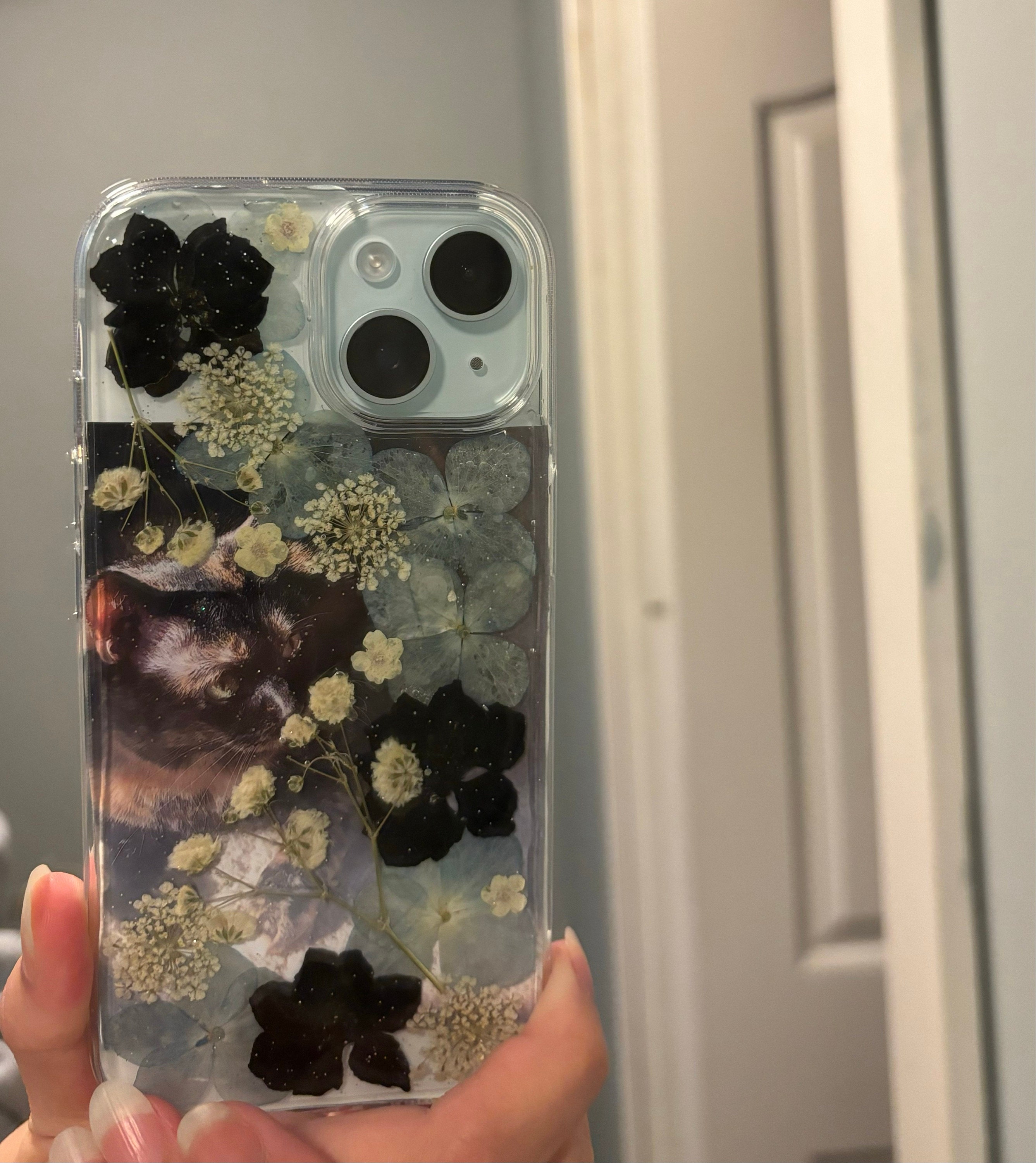 Real Pressed Flower Phone Case for iPhone 15 14 13 12 11 Pro Max X XR SE case, Samsung Galaxy S23 S24 Ultra case, Google Pixel 8 9 Pro case