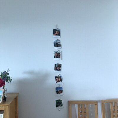 Vertical Cable Photo Display, Room Decor Clothespeg Wire Picture Hanger ...