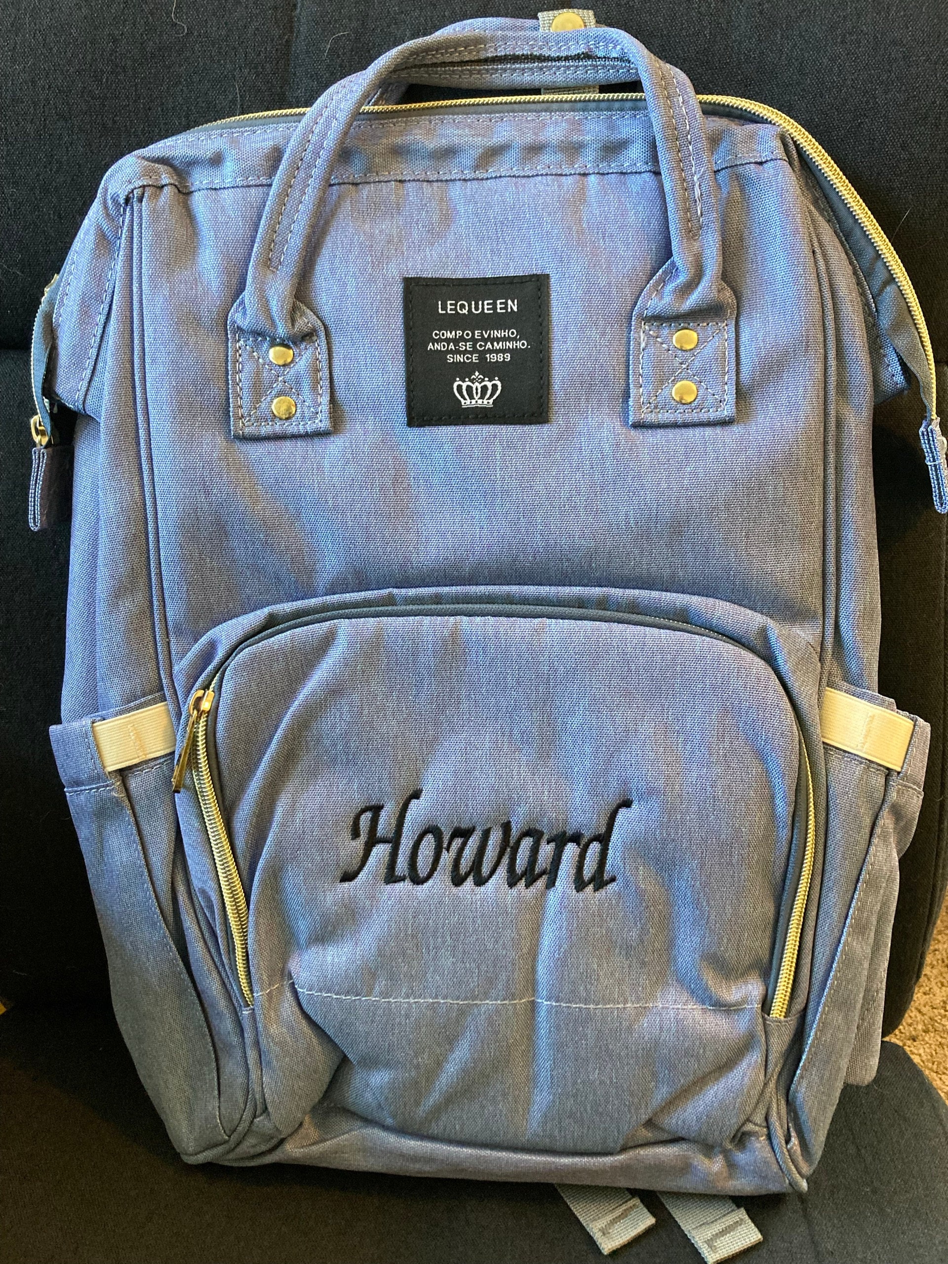 Monogrammed Diaper Bag Backpack | Multi Functional Diaper Bag Backpack | Personalized Diaper Bag | Custom Name Diaper Bag | Baby Shower Gift
