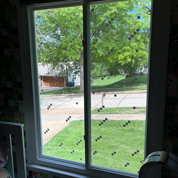 Pixelized Window Decals | Minecraft Style | Video Game | Vinyl Stickers ...