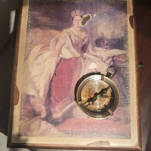 Dollond London Marine Brass Flat Compass - 2.5