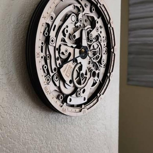 Watch Rotor Svg Watch Movement | Laser Cut File for Creating Multilayered 3D Mechanical ...