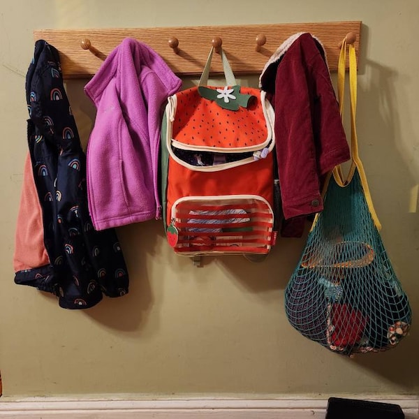 Unfinished Shaker Peg Rack - Solid Maple - 18" to 58" 3-10 Pegs ...