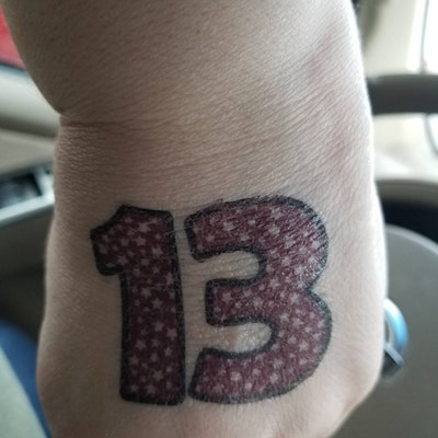 Temporary 13 Tattoo Taylor Swift Inspired 13 Tattoo Eras Tour 13 Tattoo - Etsy