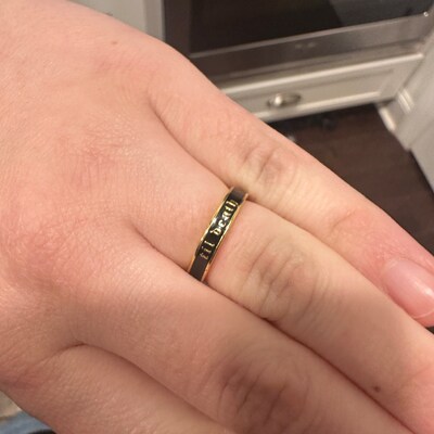 Til Death Ring Sterling Silver Men Women Ring Personalized Til Death Jewelry Wedding Anniversary Gifts Promise Ring Inside Engraving Gi