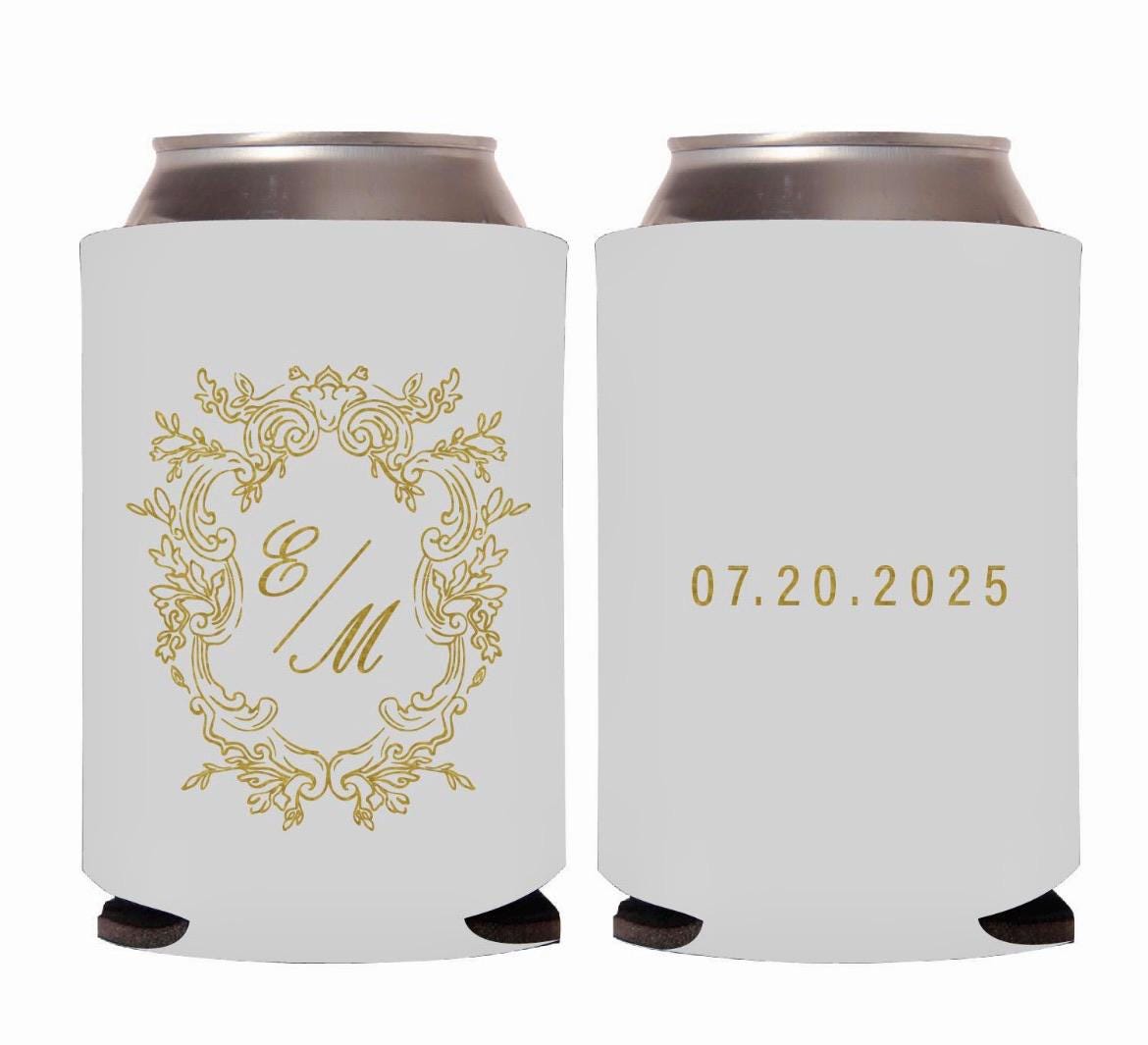 Wedding Can Cooler Custom Wedding Favor Can Coolers, Personalized Can Holders, Personalized Beer Huggers, Can Coolers, Wedding favors (372)
