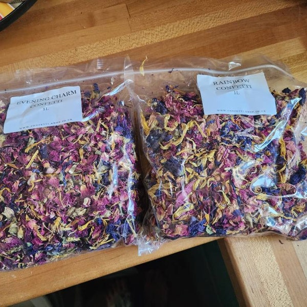 Natural Confetti 30 Types! Wedding Biodegradable Confetti - Dried ...