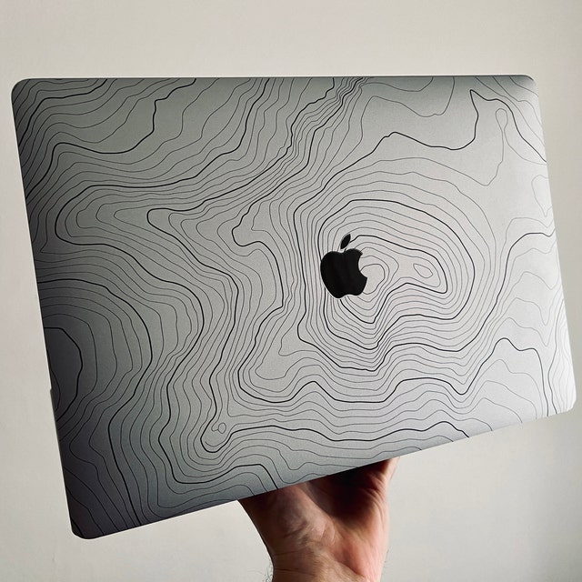 Transparent MacBook Skin With Unique Topographic Map Design, Trackpad Skin  Durable Protection for MacBook Pro and MacBook Air, Easy Apply 
