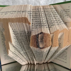 Folded Book Art Vase Shape With Paper Flowers - Etsy
