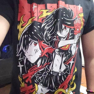 Unisex Kill La Kill Ryuko Matoi Anime T-shirt, Manga Waifu Unisex Kill La Kill Ryuko Matoi Anime T-shirt, Manga Waifu