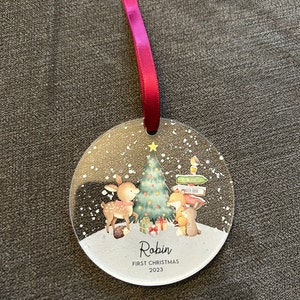 Personalised Lindt Lindor Reindeer Christmas Decorations I Chocolate ...
