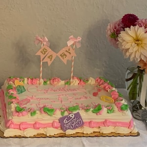 Cake Topper It's A Girl [in Scrittura] Per Baby Shower Legno 4 Mm D - 10