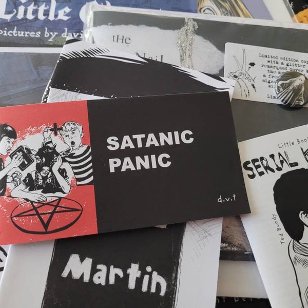 Satanic Panic Comic Book Chick Tract Parody Featuring Baphometta