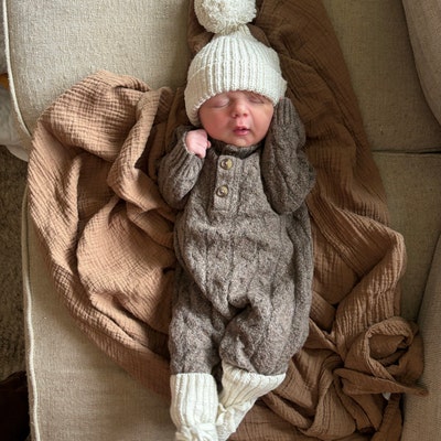 Fawn Heirloom Baby Crochet Lovey Comforter Handmade 100% Cotton Baby ...