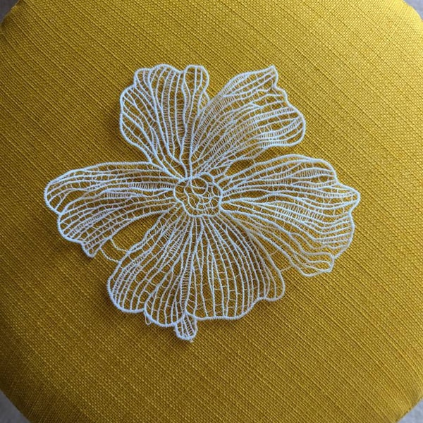 Ivory Crochet Lace Button main image 0