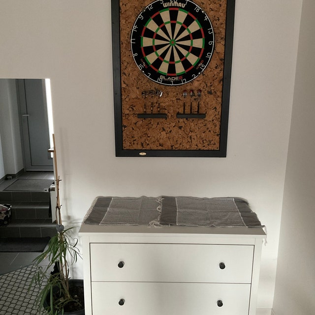 Kork Dart Board Wandschutz / Catchring mit Dartscheibe - .de