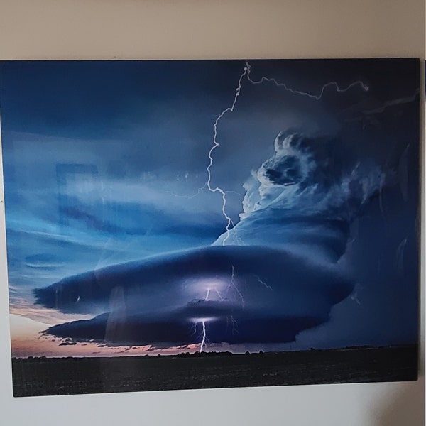 Fine Art Print of the Most Amazing Supercell Thunderstorm With ...