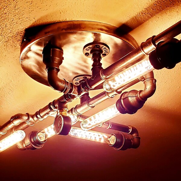 Threaded Rod Stand, Vinyl Record Stand, Shelving Cabinet, Industrial ...