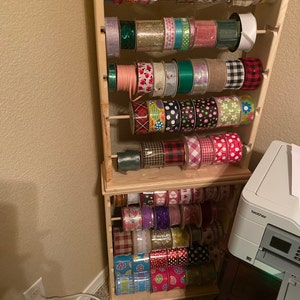 Ribbon Spool Rack Organizer for 4-5'' Spools - Etsy