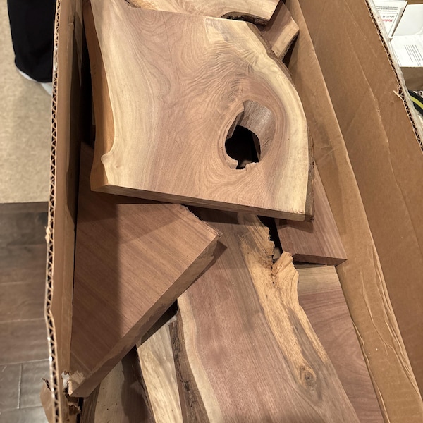 Giant Live Edge Waterfall River Table: Custom Epoxy Resin Dining Table ...