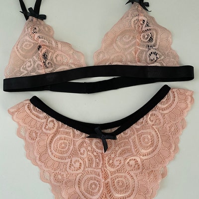 See Through Lingerie Sexy Lingerie Set Lace Lingerie Custom - Etsy