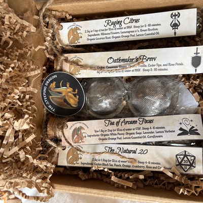 D&D Tea Variety Pack Potion Tube Sampler Loose Leaf Tea - Etsy