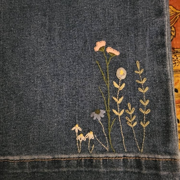 Wildflower Meadows // 6 Inch Embroidery Hoop Art // PDF Pattern With ...