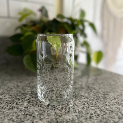 Personalized Beer Can Glass, Gift for Husband, Home Brew Gift, Home Bar Gift Idea, Engraved Beer ...