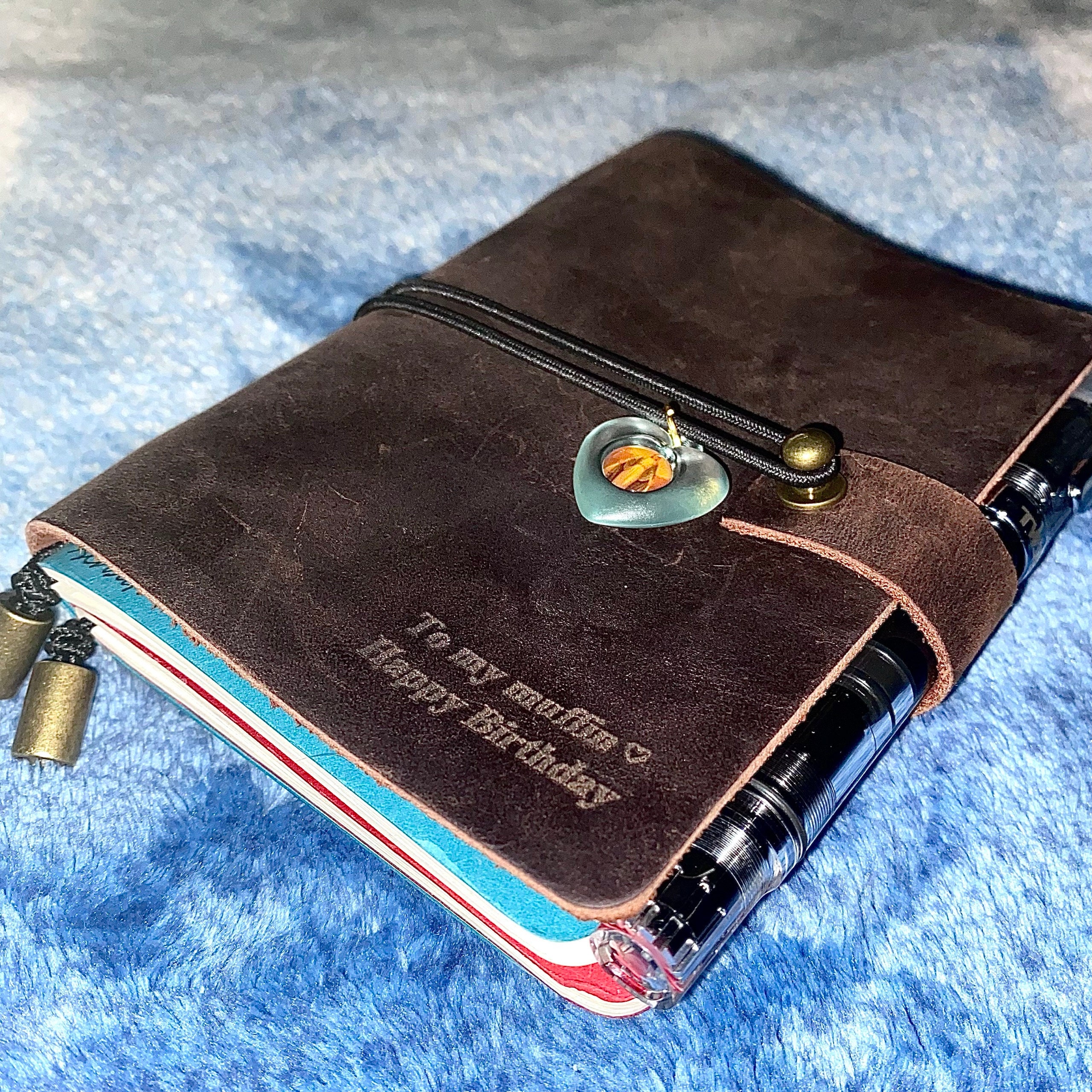 Personalized Leather Journal Notebook - Journal sketchbook - Refillable Leather Journal - Custom Journal-Valentine&#39;s Day Gift