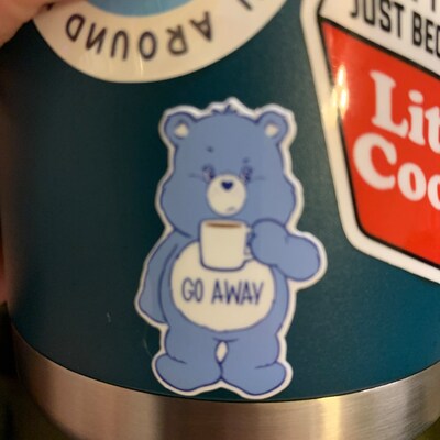 Glass of Wine Sticker Colorful Waterproof Glossy Vinyl Sticker Cute ...