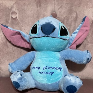 Personalized Disney Stitch Plush, Birthday Gift, Birth Announcement, Kids  Gift, Graduation Gift 