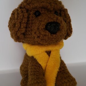 かぎ針編みの子犬のパターン：あみぐるみトイプードル（PDFパターン