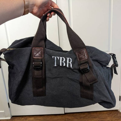 Canvas Duffel Bag, Personalized Holiday Gift, Christmas Present for Him ...