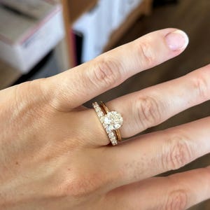 Antique Vintage 0.65 TCW Round Rose Cut Colorless Moissanite Engagement ...