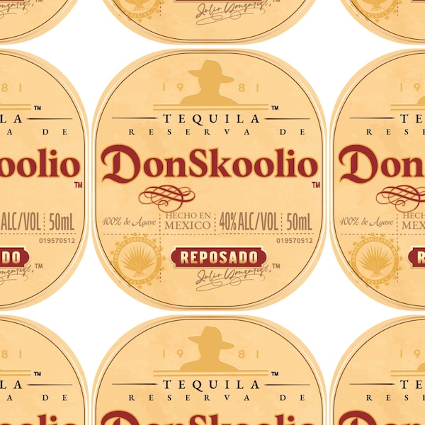 Don Julio Label Replica Instant Digital Download Easy to Personalize Don Julio Label Replica Instant Digital Download Easy to Personalize