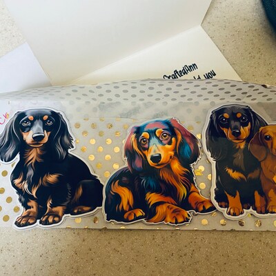 Shih Tzu Hund Aufkleber, 10 Cm Breit, 2 Stück – Glänzendes Vinyl, Leicht Ablösbar – Für Laptop & Auto