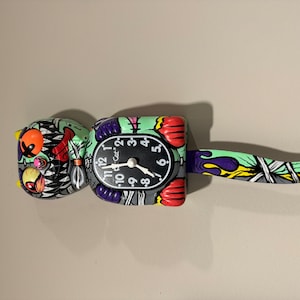 Kit-cat Klock© Custom Clock - Original Art Custom Painted