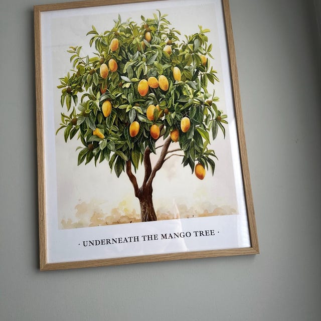 Mango Tree Art Print: Tropical Botanical Illustration - Etsy Canada