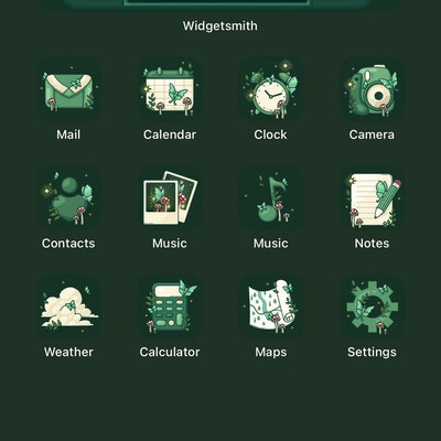 Cute Frog Desktop Wallpaper Pack Mushroom Cottage Core Folder Icons for ...