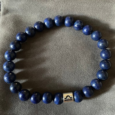 thumbnail interactive-video image 1 of Men's Natural Stone Beaded Necklace - Tiger Eye & Obsidian - Stainless Steel Clasp 1 of 4