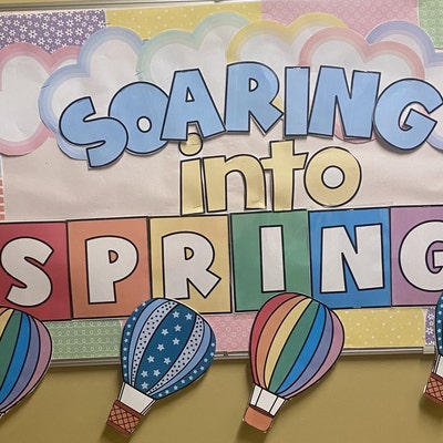 SPRING Bulletin Board Spring Classroom Bulletin Board Kit Classroom ...