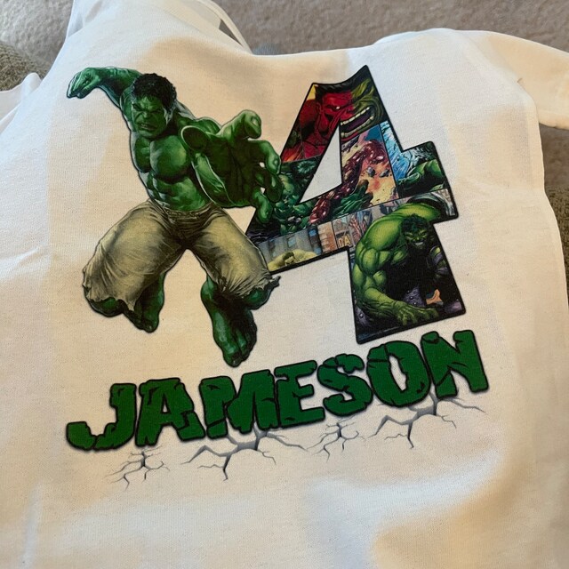 Incredible Hulk Superhero PERSONALIZED T-shirt, Customize NAME and