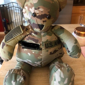 Memory Bear, Army Bear, Military Bear, Keepsake Bear, Teddy Bear ...